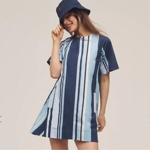 Maeve Emmy Short Sleeve Swing Mini Dress L